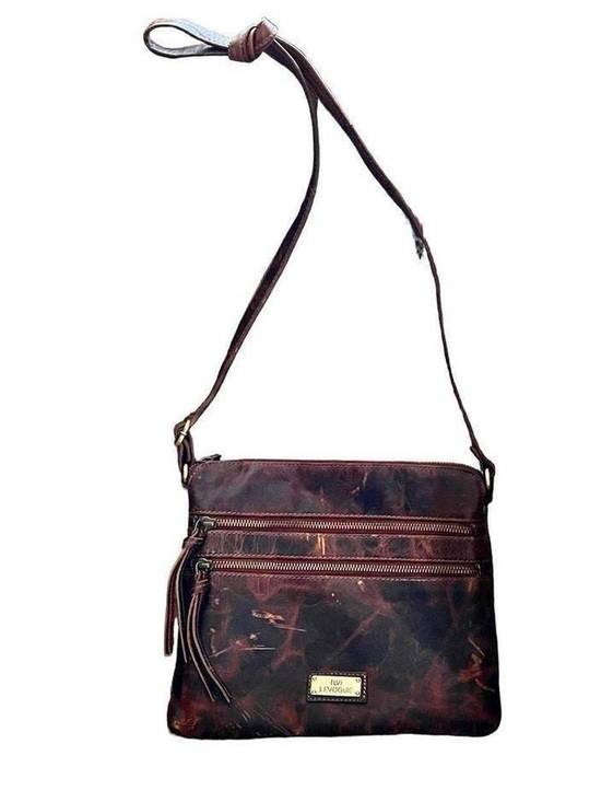 Handbags - VTG. LEVOGUE COGNAC Quality oil Rubbed Distressed Leather Bag